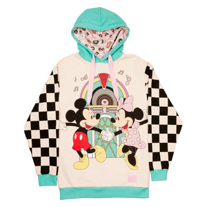 Loungefly DISNEY MICKEY AND MINNIE DATE NIGHT DINER UNISEX HOODIE