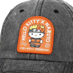 Sanrio x Naruto Embroidered Patch Pigment Dye Hat