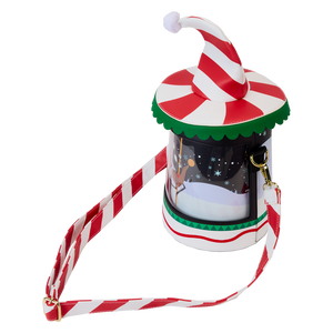 Loungefly The Nightmare Before Christmas Candy Cane Carousel Spinning Figural Crossbody Bag