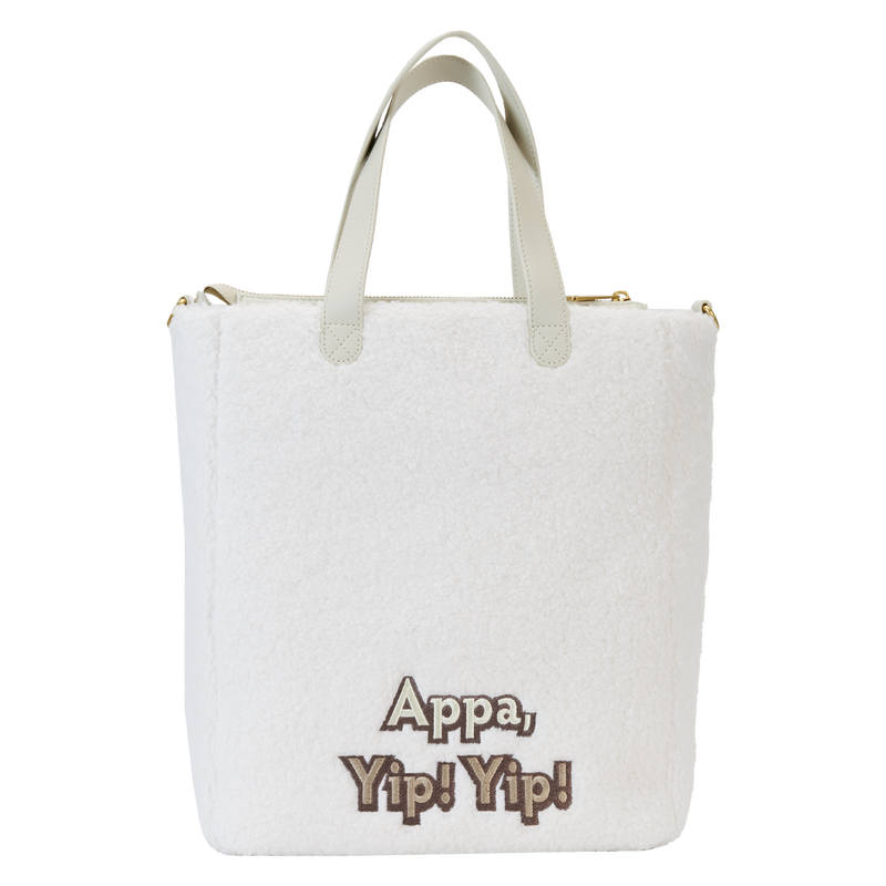 Loungefly NICKELODEON AVATAR THE LAST AIRBENDER APPA COSPLAY TOTE WITH MOMO CHARM