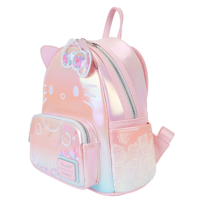 LOUNGEFLY Sanrio Hello Kitty 50th Anniversary Clear & Cute Cosplay Mini Backpack