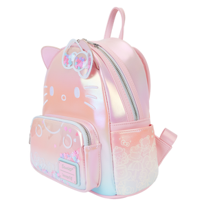 LOUNGEFLY Sanrio Hello Kitty 50th Anniversary Clear & Cute Cosplay Mini Backpack