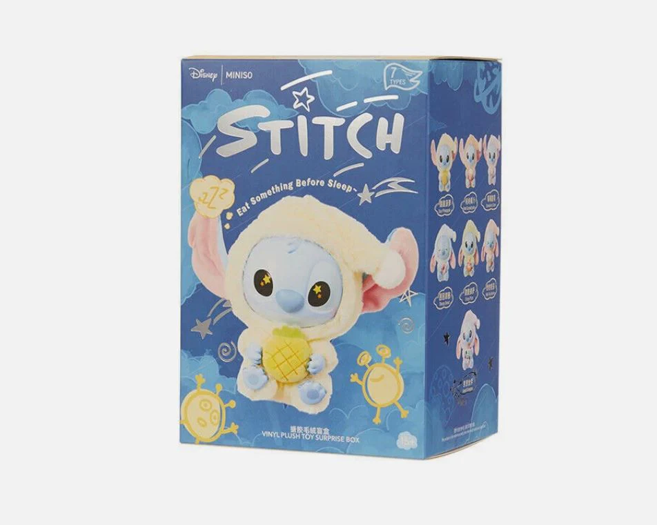 Stitch Eat Something Before Sleeping Plush 1pcs Blind Box