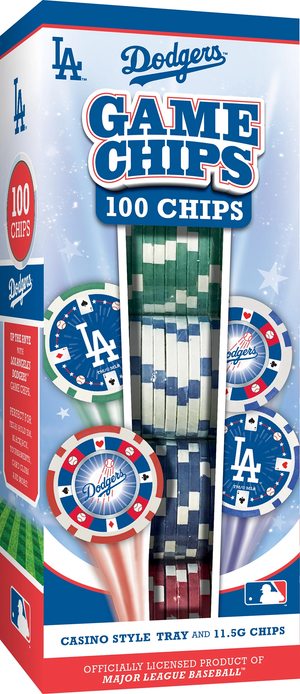 Los Angeles Dodgers Mlb Poker Chips 100pc