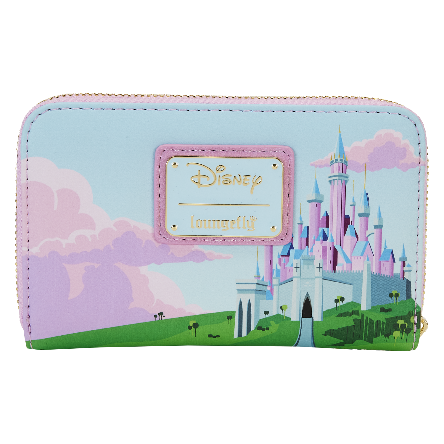 Loungefly DISNEY SLEEPING BEAUTY STAINED GLASS CASTLE ZIP AROUND WALLET