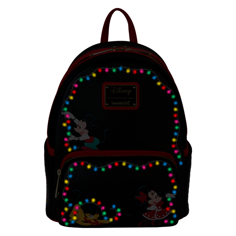 Loungefly Mickey & Friends Christmas Light Decorations Light Up Mini Backpack