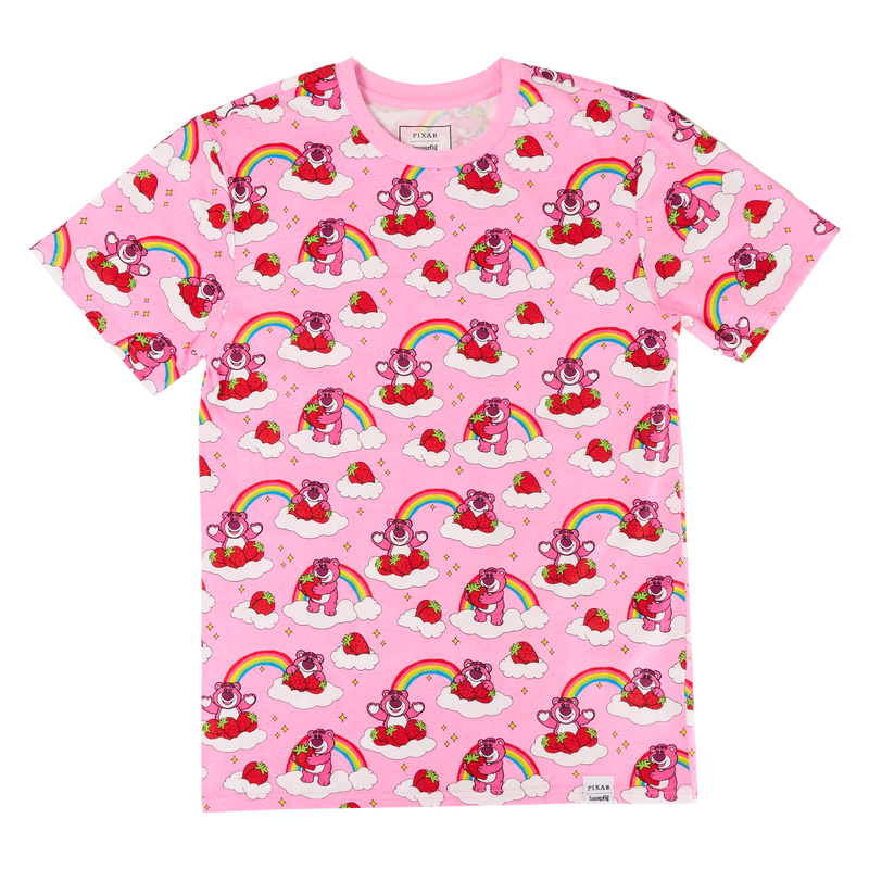 Loungefly Toy Story Lotso Rainbow All-Over Print Unisex Tee
