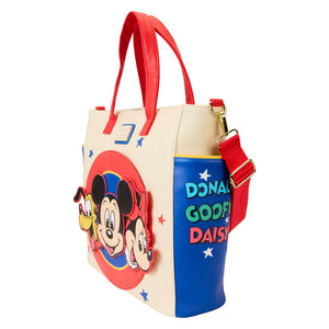 LOUNGEFLY DISNEY MICKEY AND FRIENDS CONVERTIBLE BACKPACK