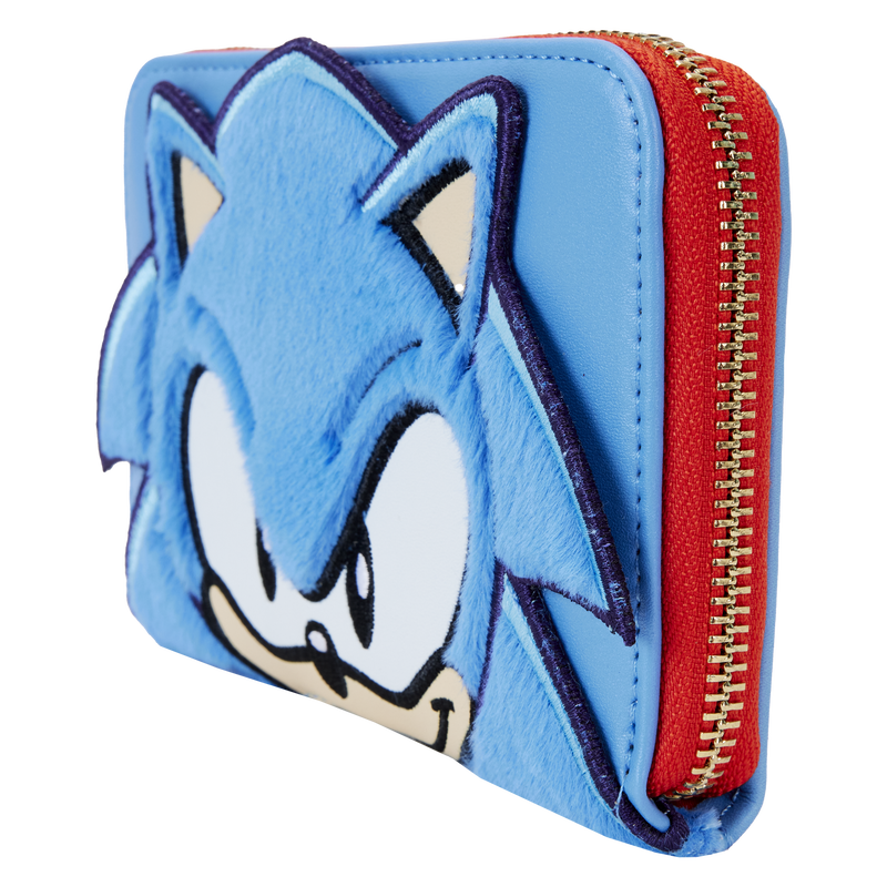 Loungefly Sonic the Hedgehog Classic Cosplay Plush Zip Around Wallet