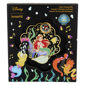 Loungefly The Little Mermaid 35th Anniversary Life is the Bubbles 3" Collector Box Sliding Pin