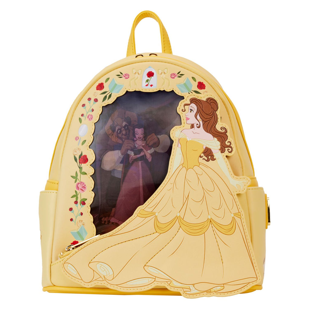 Loungefly DISNEY PRINCESS BEAUTY AND THE BEAST BELLE LENTICULAR MINI BACKPACK