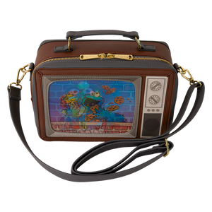 Sesame Street Lenticular Retro TV Triple Lenticular Crossbody Bag