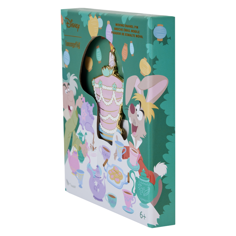 Loungefly Alice in Wonderland Unbirthday 3" Collector Box Sliding Pin