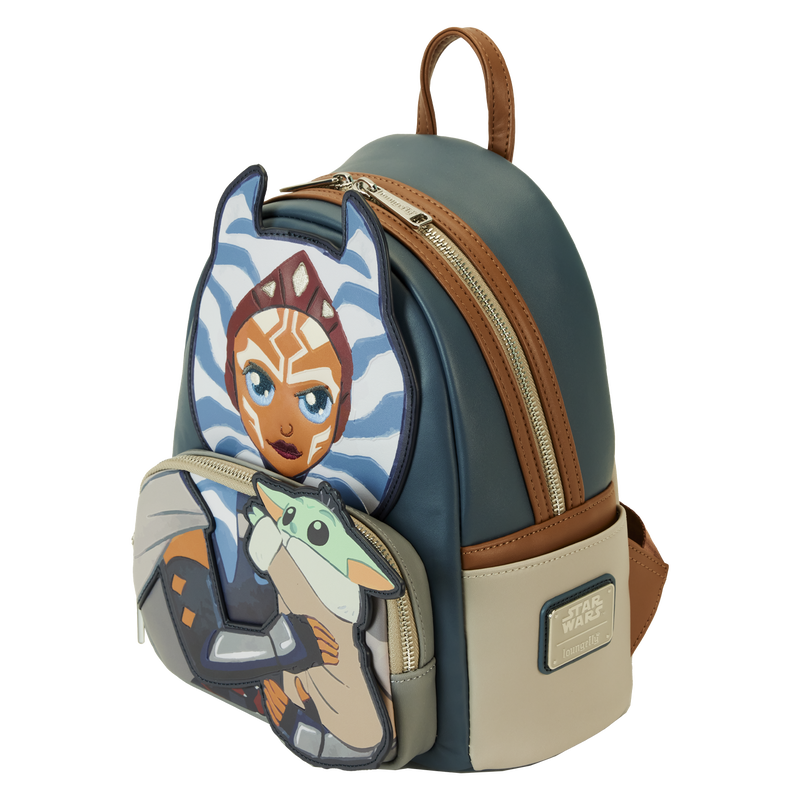 Loungefly The Mandalorian Ahsoka & Grogu Precious Cargo Mini Backpack