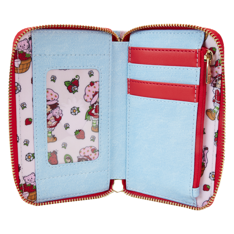 Loungefly Strawberry Shortcake Denim Zip Around Wallet