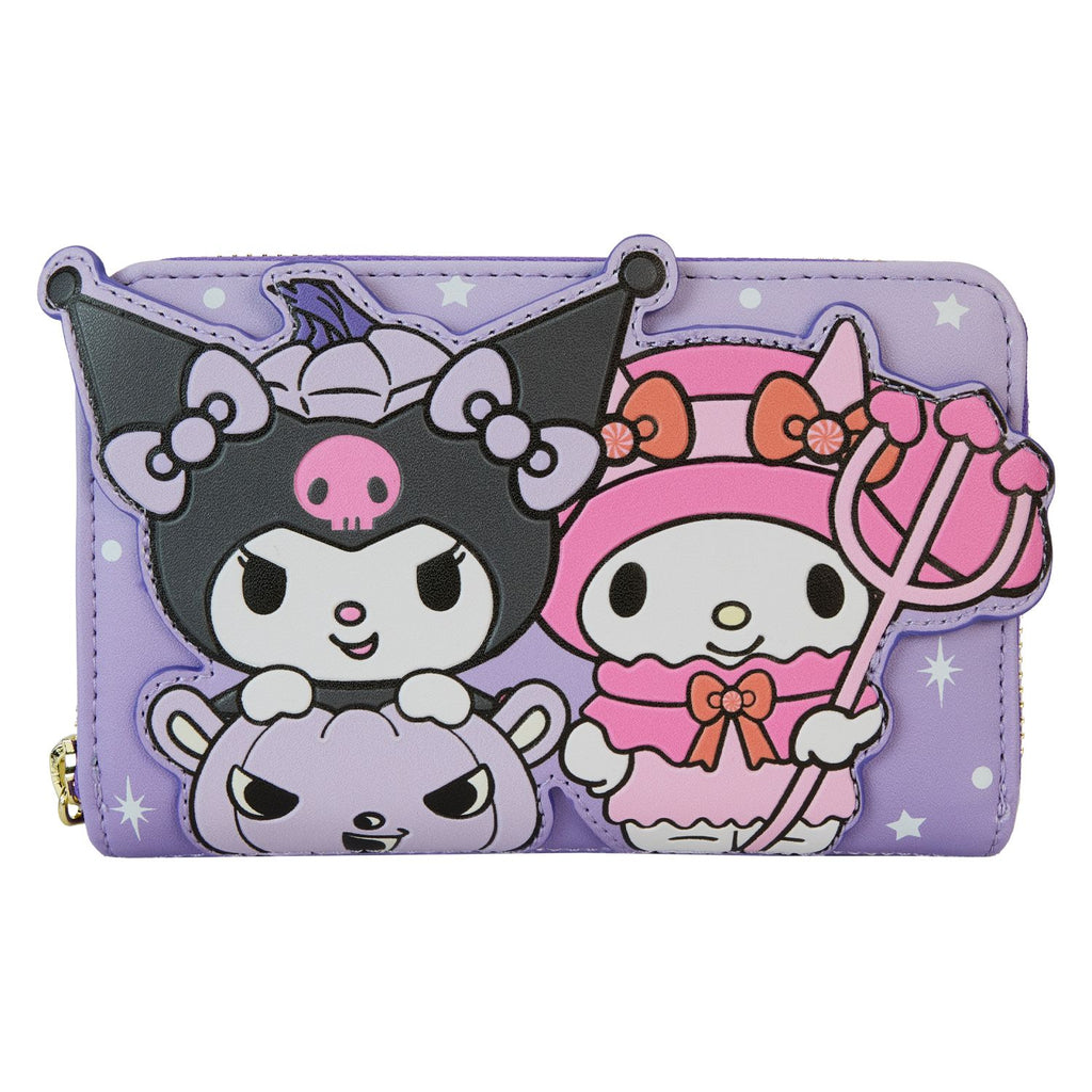 LF SANRIO KUROMI PUPKIN ZIP AROUND WALLET