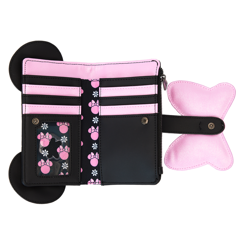 Minnie Mouse Floral Rock The Dots Flap Wallet