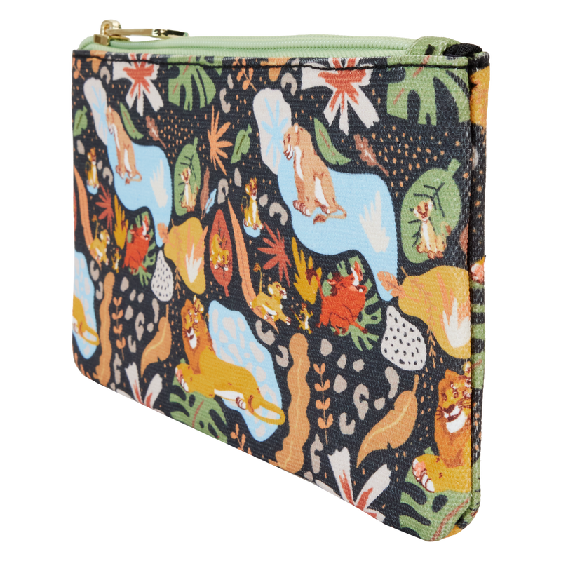 The Lion King 30th Anniversary All-Over Print Canvas Zipper Pouch Wristlet