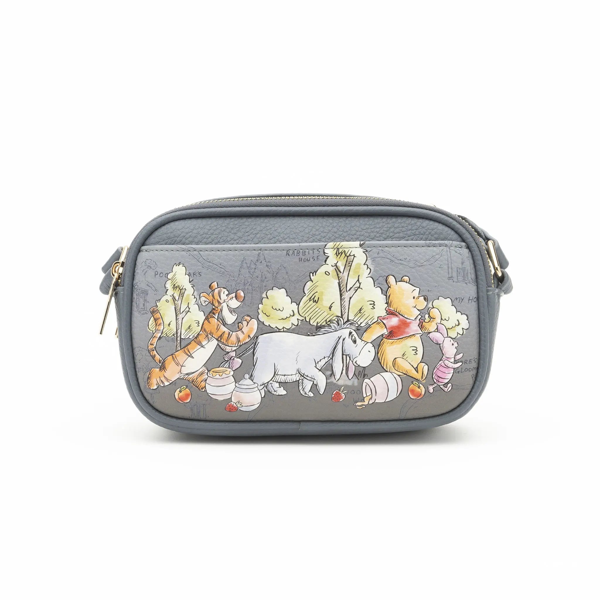 Eeyore Double Zipper Crossbody/Shoulder Bag