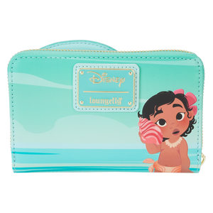 Young Moana Ocean Waves Zip Around Wallet