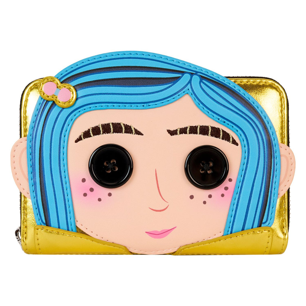 L LAIKA CORALINE DOLL COSPLAY ZIP AROUND WALLET