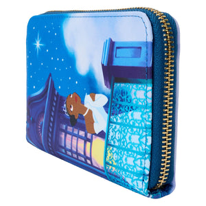 LOUNGEFLY LF DISNEY PRINCESS AND THE FROG 15TH ANNIVERSARY ZIP AROUND WALLET