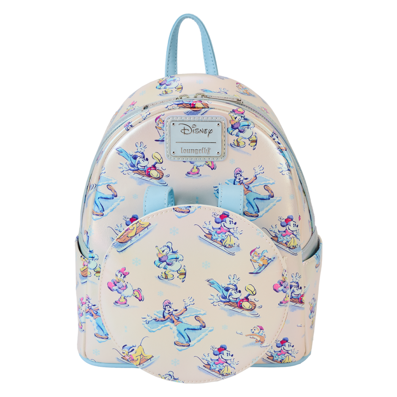 Loungefly Mickey & Friends Winter Wonderland Mini Backpack With Ear Headband