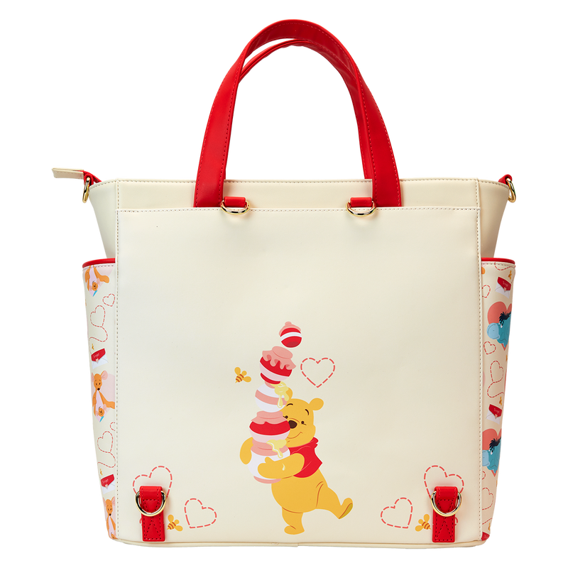 Winnie The Pooh & Friends Hearts Convertible Backpack & Tote Bag