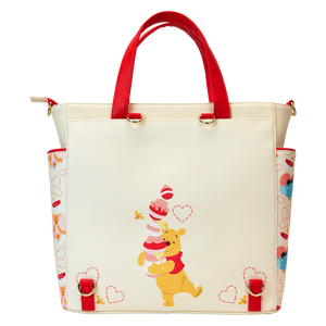 Winnie The Pooh & Friends Hearts Convertible Backpack & Tote Bag