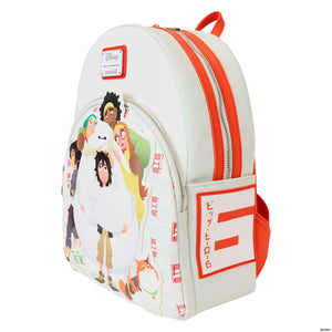 LOUNGEFLY BIG HERO 6 15TH ANNIVERSARY BAYMAX GANG MINI BACKPACK