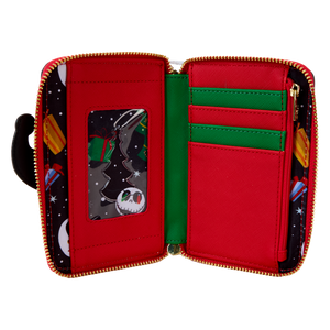 Loungefly The Nightmare Before Christmas Candy Cane Carousel Zip Around Wallet