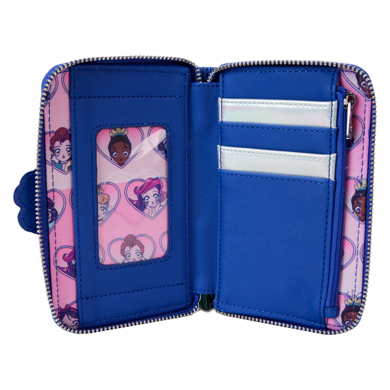 Loungefly Disney Princess Manga Style Zip Around Wallet