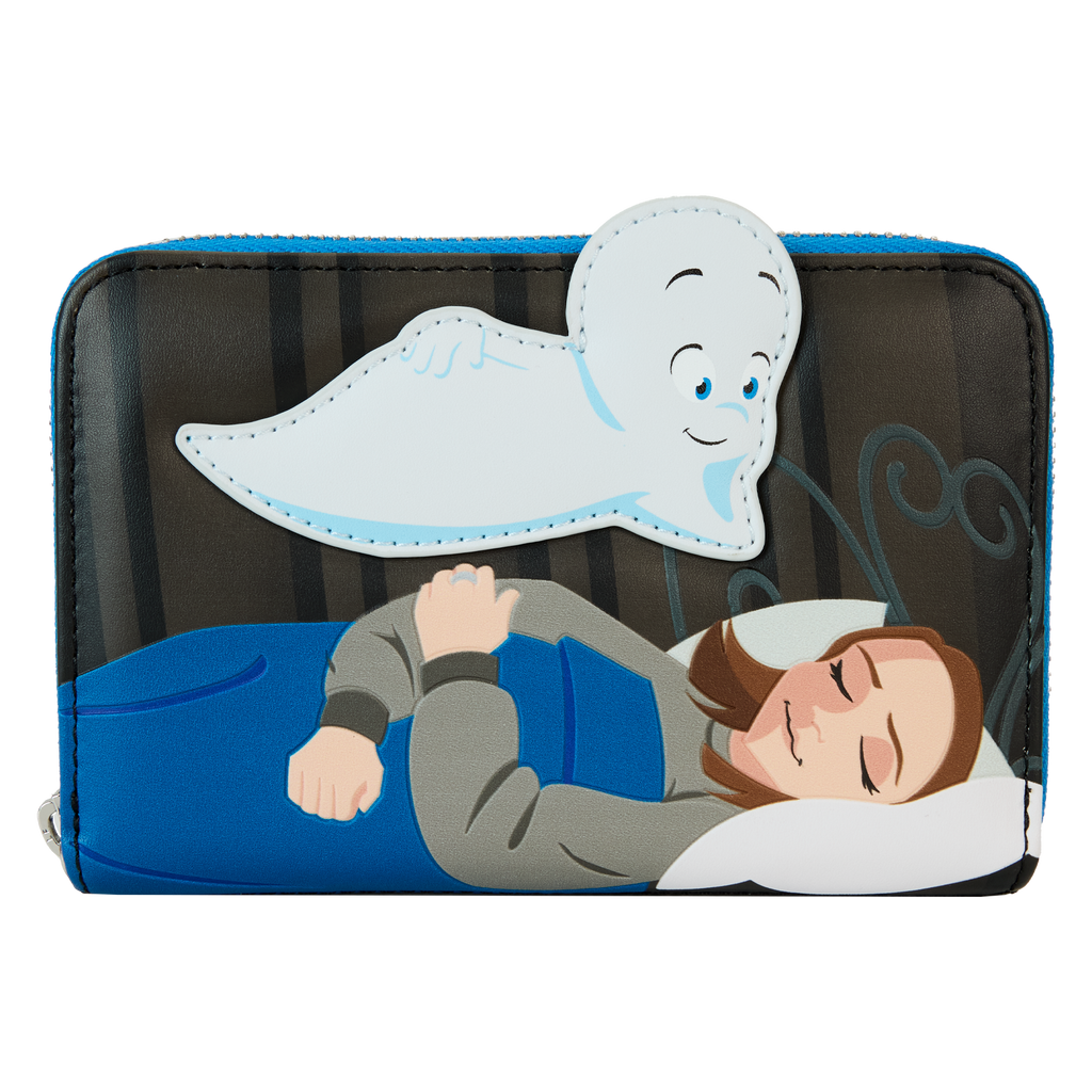 Loungefly UNIVERSAL CASPER THE FRIENDLY GHOST HALLOWEEN ZIP AROUND WALLET