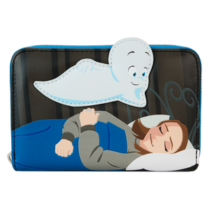 Loungefly UNIVERSAL CASPER THE FRIENDLY GHOST HALLOWEEN ZIP AROUND WALLET