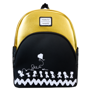 LOUNGEFLY Peanuts 75th Anniversary Peanuts Gang Flying Kite Mini Backpack