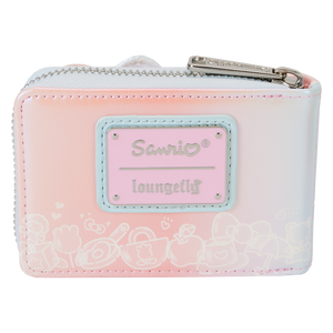 LOUNGEFLY Sanrio Hello Kitty 50th Anniversary Clear & Cute Accordion Zip Around Wallet