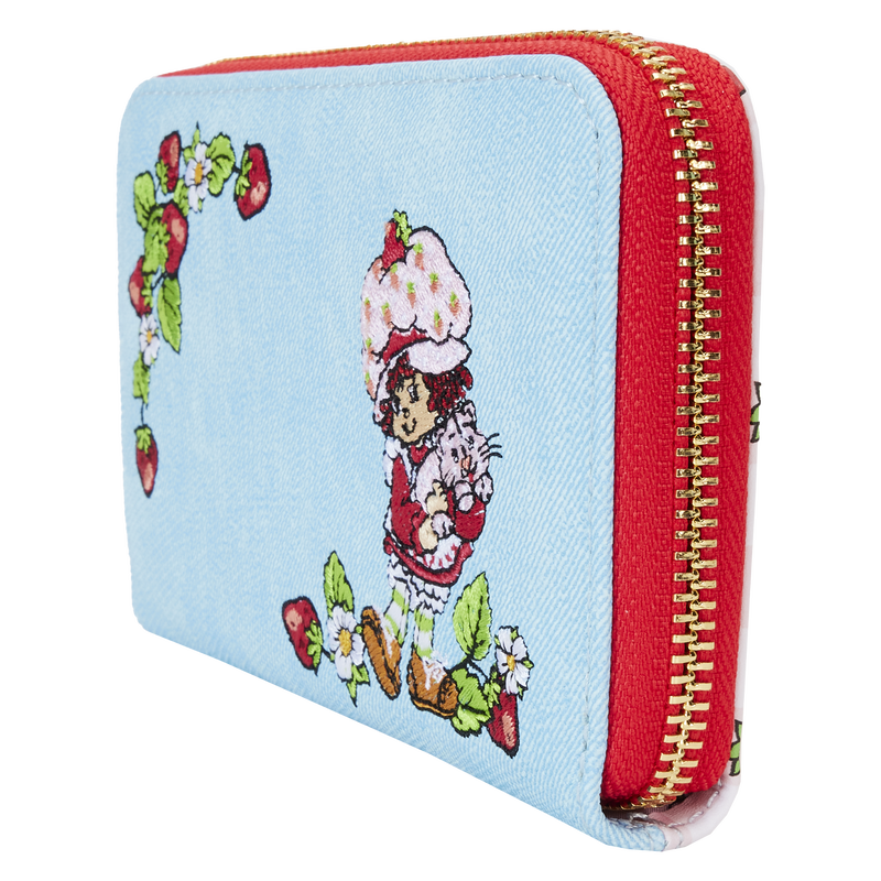 Loungefly Strawberry Shortcake Denim Zip Around Wallet