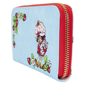 Loungefly Strawberry Shortcake Denim Zip Around Wallet