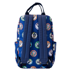 Loungefly One Piece 25th Anniversary Straw Hat Pirates All-Over Print Nylon Full-Size Backpack
