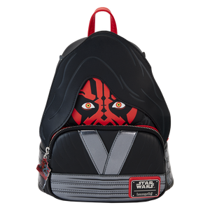 Star Wars: Loungefly The Phantom Menace 25th Anniversary Darth Maul Glow Cosplay Mini Backpack