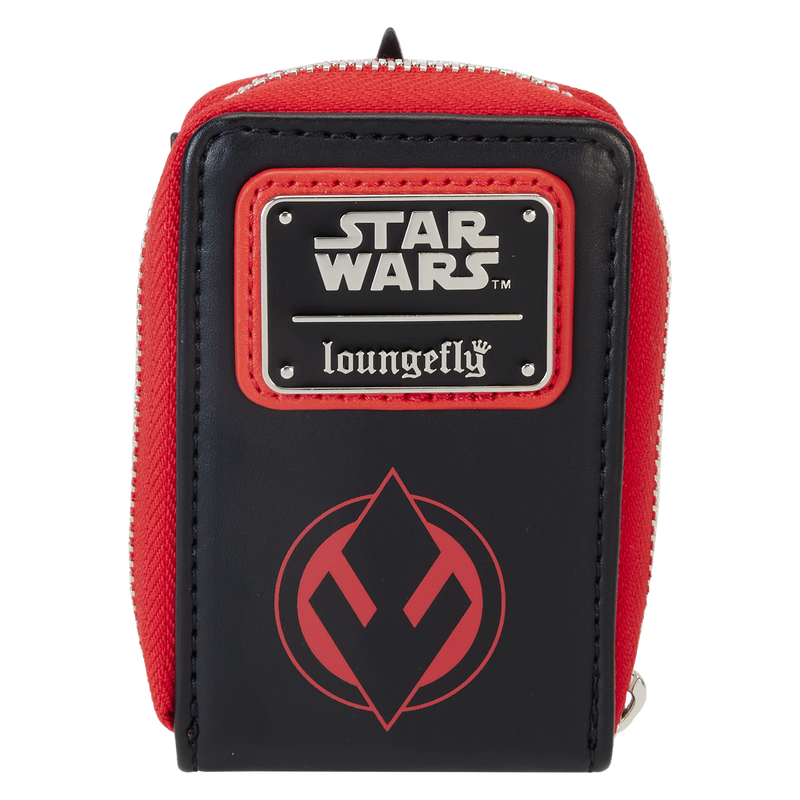 Loungefly Star Wars: The Phantom Menace 25th Anniversary Darth Maul Glow Accordion Zip Around Wallet