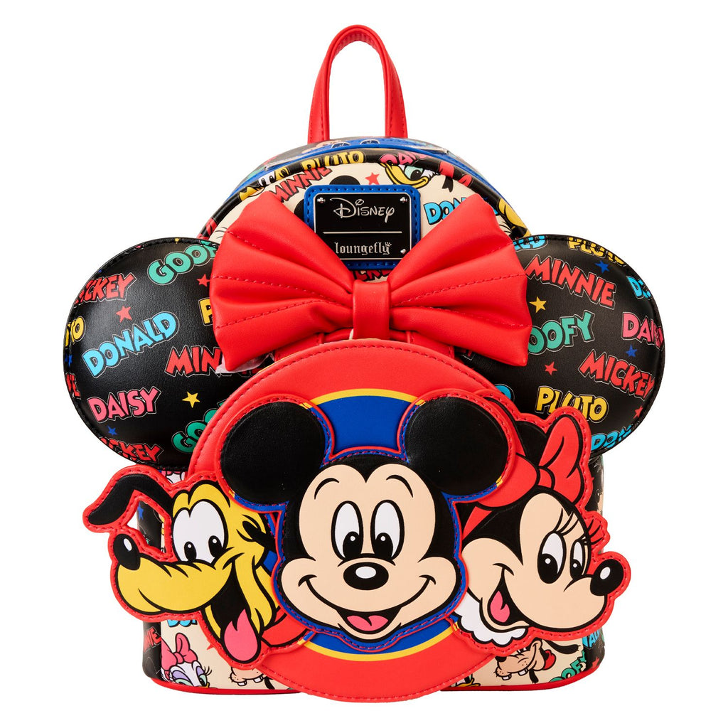 LIOUNGEFLY DISNEY MICKEY AND FRIENDS CLASSIC EAR HOLDER MINI BACKPACK