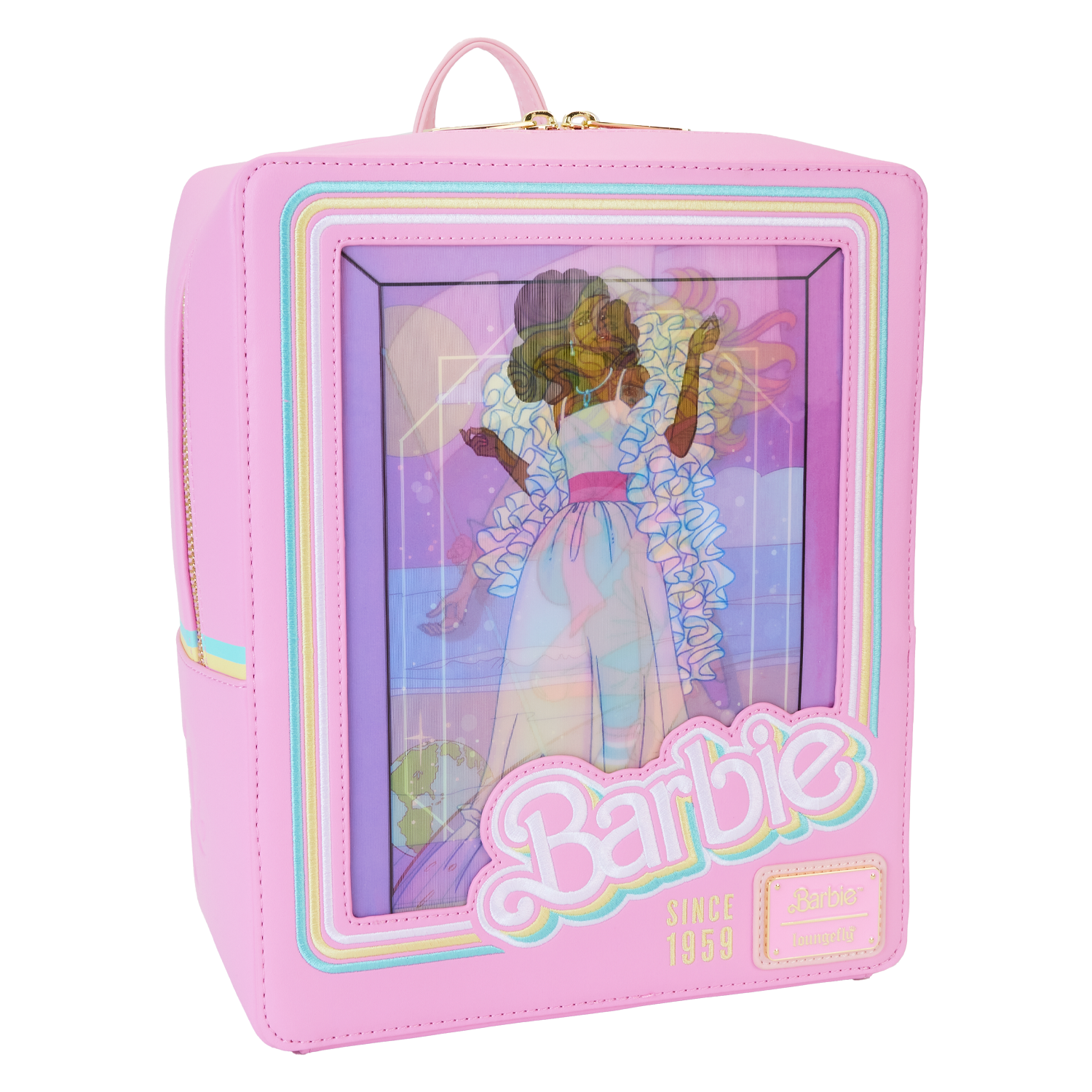 LF BARBIE DOLL BOX TRIPLE LENTICULAR MINI BACKPACK