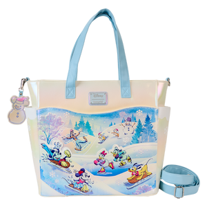 Loungefly Mickey & Friends Winter Wonderland Scene Convertible Backpack & Tote Bag