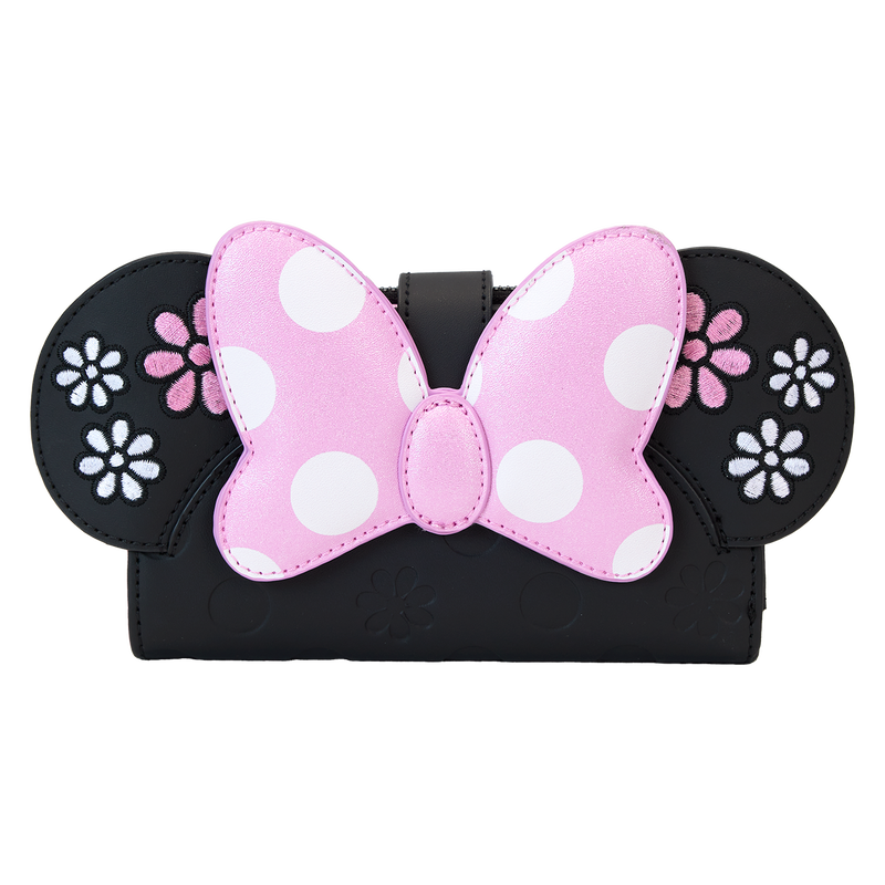 Minnie Mouse Floral Rock The Dots Flap Wallet