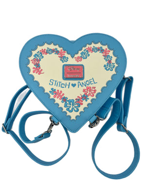 Loungefly Exclusive “Stitch and Angel” convertible heart