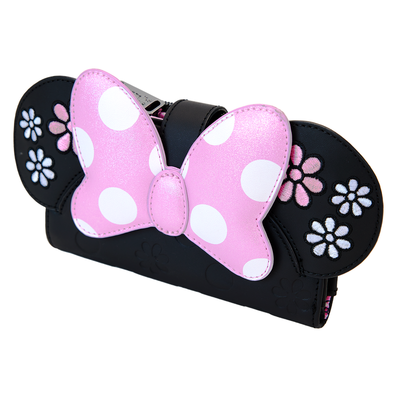 Minnie Mouse Floral Rock The Dots Flap Wallet