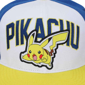 Pokemon Pikachu Tricolor Flat Bill Snapback