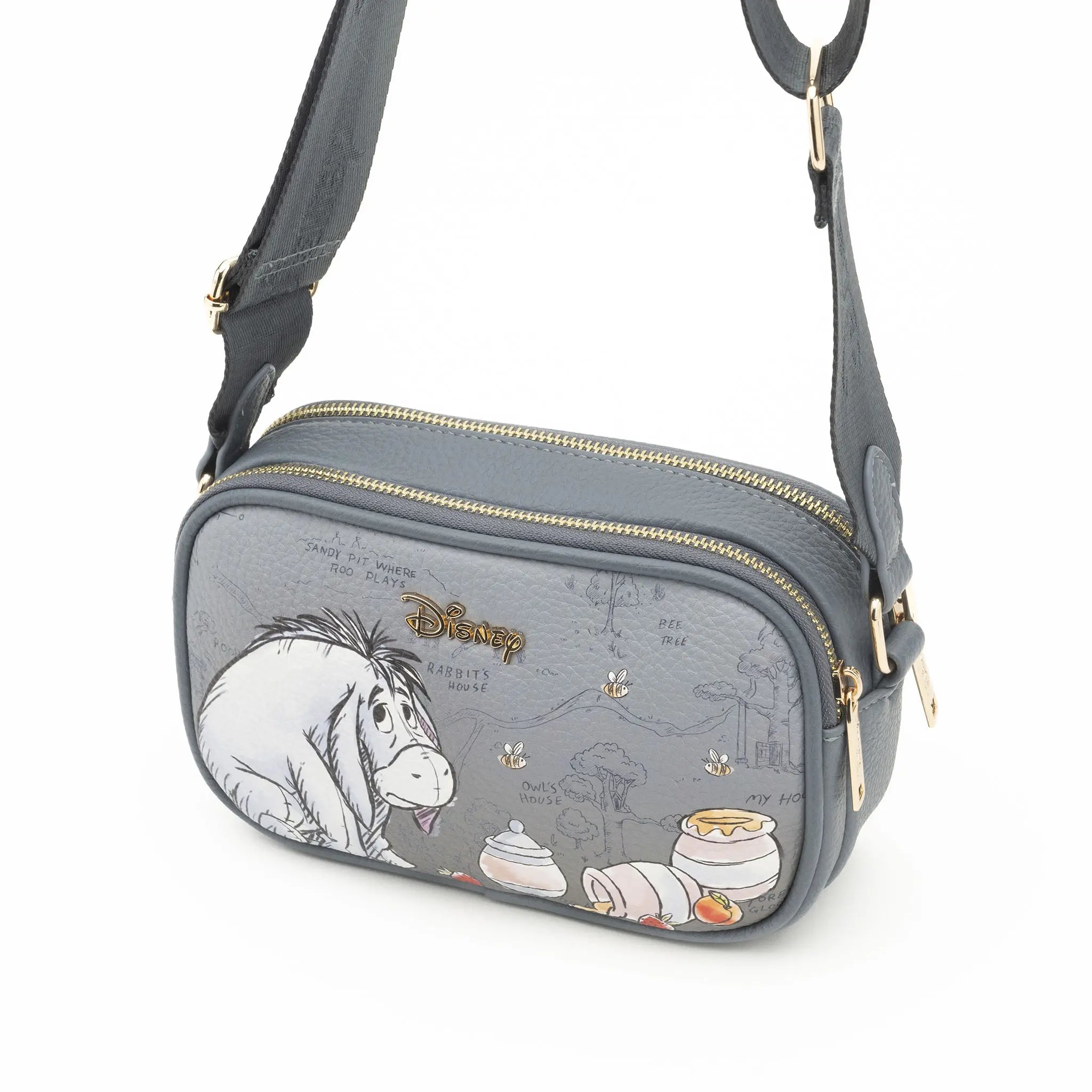 Eeyore Double Zipper Crossbody/Shoulder Bag