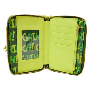 Loungefly Dr. Seuss' How The Grinch Stole Christmas! Plush Cosplay Glow Zip Around Wallet